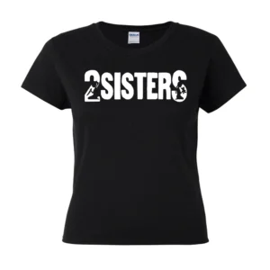 2SISTERS - Camiseta entallada logo Front/Tras Modelo 1