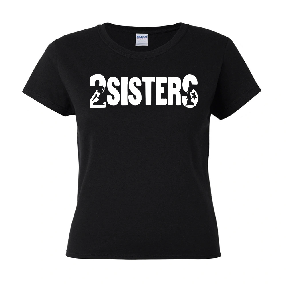 2SISTERS - Camiseta entallada logo Front/Tras Modelo 1